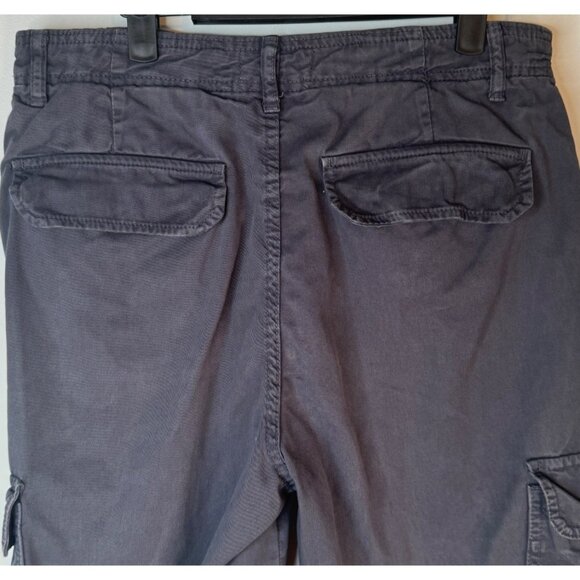 ZARA Womens Size 6 Cargo Pants Dark Gray 100% Cotton - Picture 10 of 16